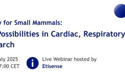 LIVE WEBINAR 16/07 – Wearable telemetry for small mammals: unlocking new possibilities in cardiac, respiratory & behavioral research
